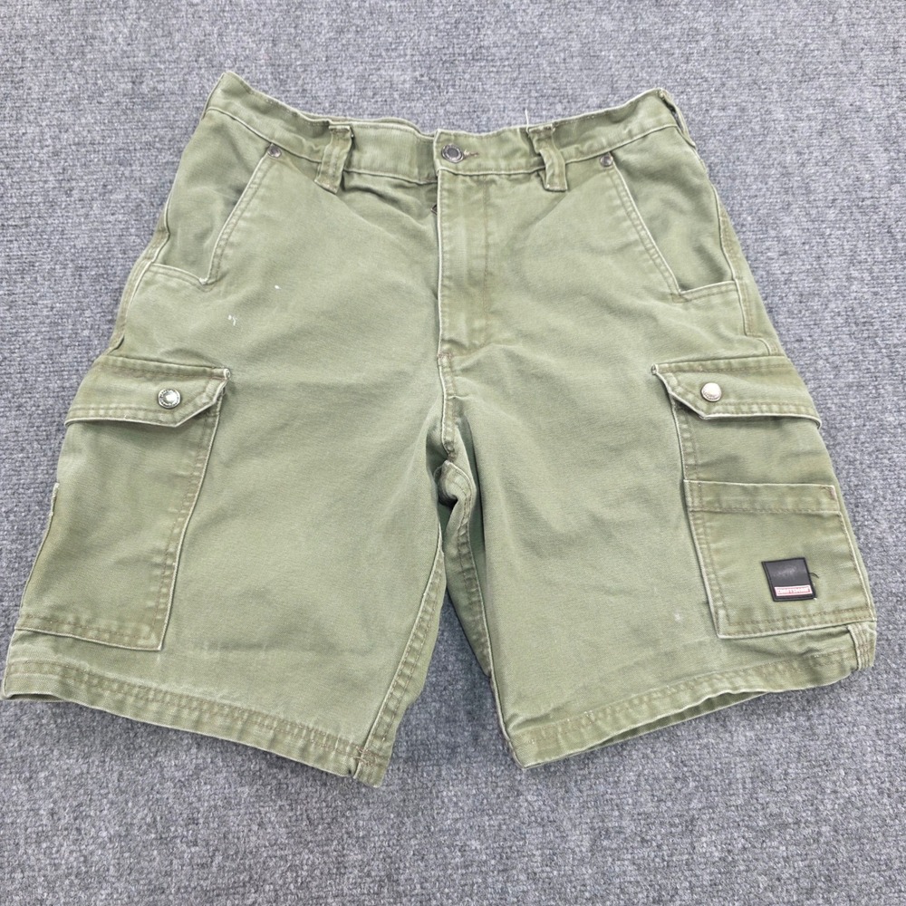 Craftsman Men Cargo Shorts Olive Green‎ Size 32 Utility Workwear Pockets